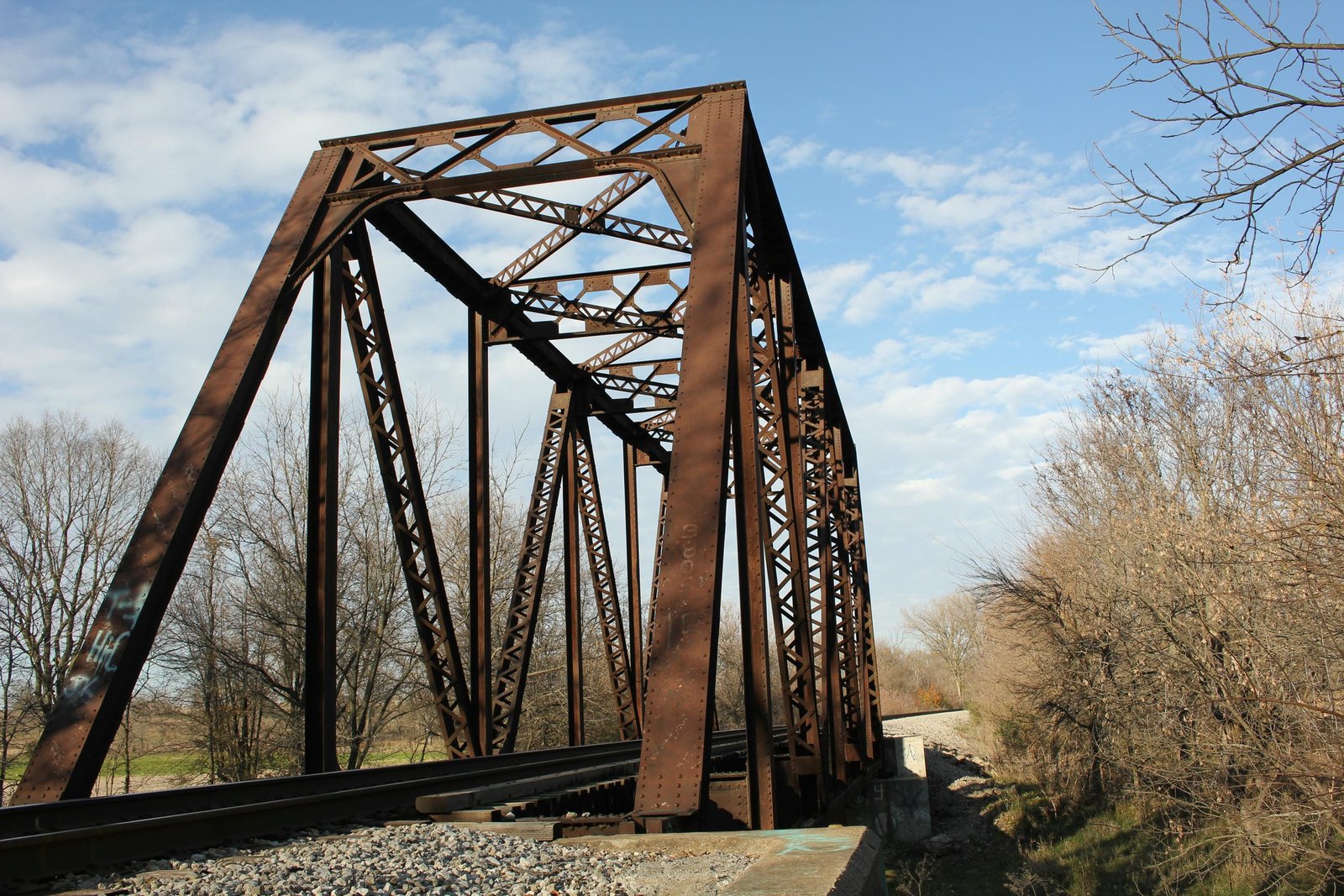Looking east